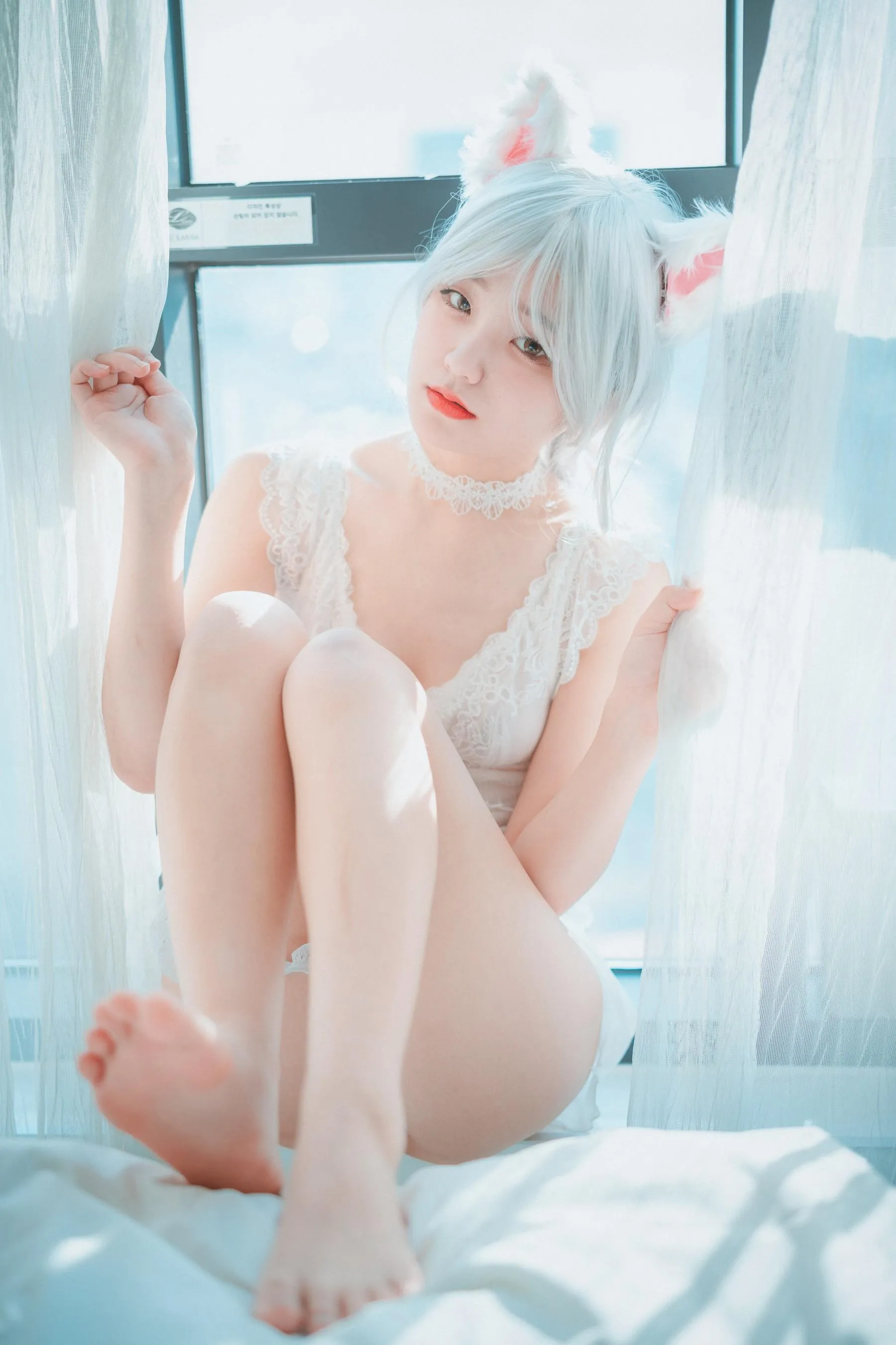 Jenny 정제니 – NO.35 [DJAWA] Schwarz und Weiß Katzenmädchen [66P]插图5